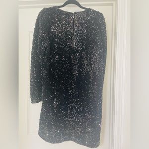 Black sequin dress